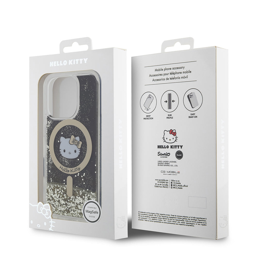 Hello Kitty iPhone 16 Pro Max Orjinal Lisanslı M-safe Şarj Özellikli IML Baskı Kitty Head Logolu Sıvılı Simli Altın Ateşi Kılıf Hello Kitty iPhone 16 Pro Max Orjinal Lisanslı M-safe Şarj Özellikli IML Baskı Kitty Head Logolu Sıvılı Simli Altın Ateşi Kılıf